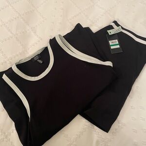 Jones New York Black and White Tank Top and Skort
